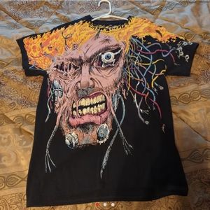 Liquid blue weapon X all over print shirt